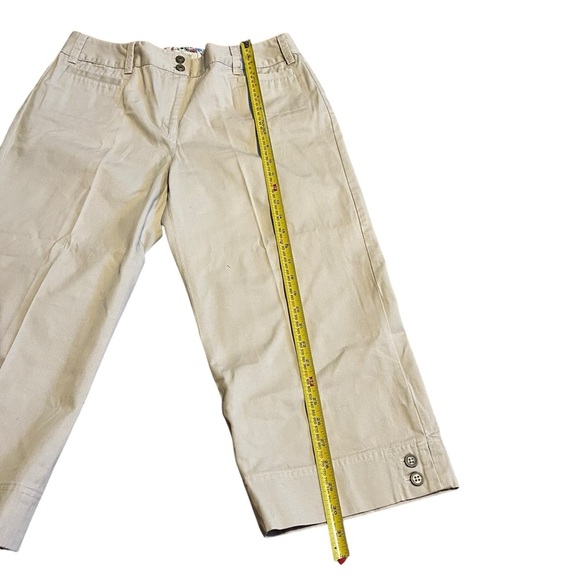 Van Heusen khaki capri pants women’s size 10 spring summer 100% cotton - Picture 3 of 7